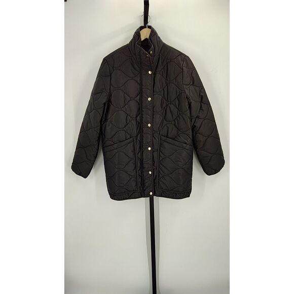 Quince Jackets & Blazers - Quince Women Featherless Quilted Long Puffer Jacket Black Outerwear M